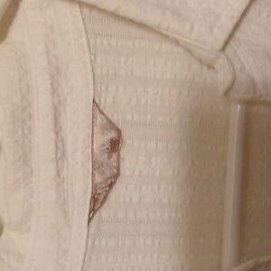 White, short sleeve, V neck, White Stag, 18, shirt.